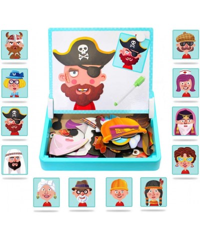 Magnetic Puzzles Face Dress Up Travel Game Double Side Preschool Educational Learning Toy for Kids $32.06 Magnet Toys