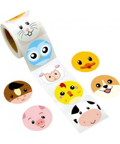 Farm Animal Sticker Perforated 200Pcs Per Roll for Kids Party Favor $15.67 Kids' Stickers