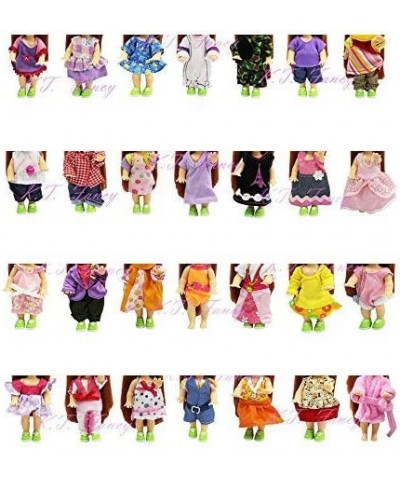 LOT 10 Handmade Summer Fashion Party Clothes Gown for Small Size Doll Xmas Birthday Gift $20.30 Doll Accessories