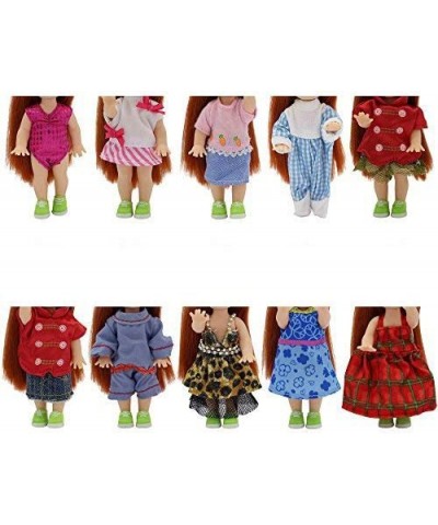 LOT 10 Handmade Summer Fashion Party Clothes Gown for Small Size Doll Xmas Birthday Gift $20.30 Doll Accessories