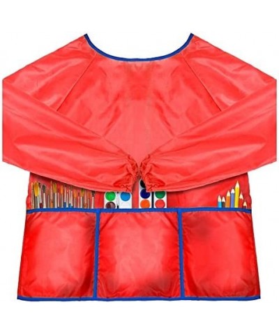 Kids Art Smock Waterproof and Paint Repellent Long Sleeve Painting Aprons with Elastic Tight Cuffs with 3 Pockets $15.01 Kids...