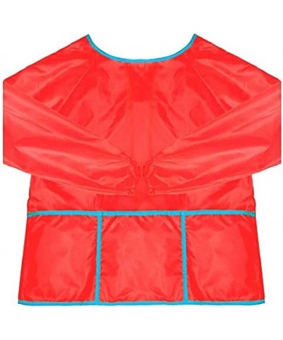 Kids Art Smock Waterproof and Paint Repellent Long Sleeve Painting Aprons with Elastic Tight Cuffs with 3 Pockets $15.01 Kids...