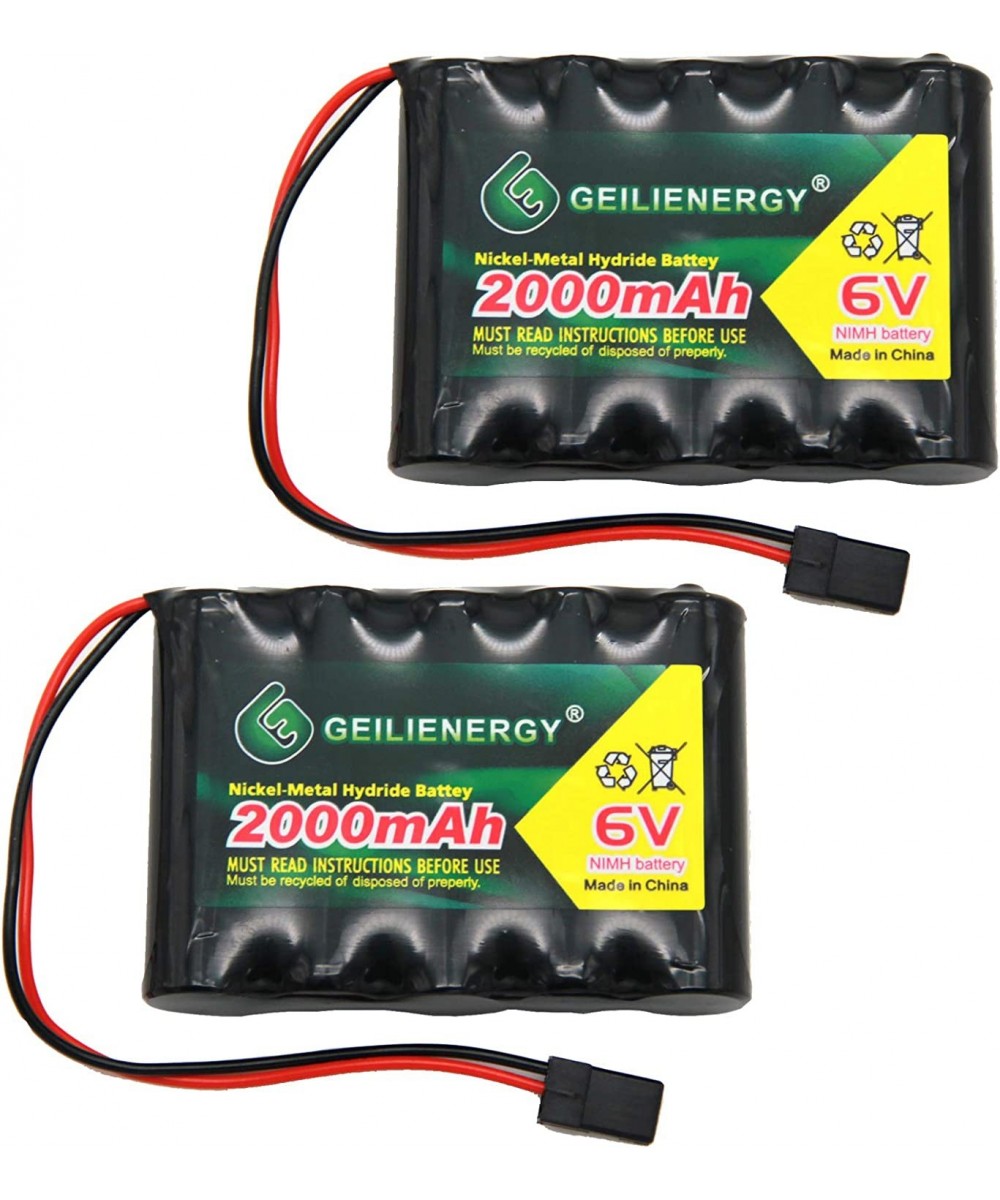 6V 2000mAh NiMH RX Battery Packs with Hitec Connector for RC Aircrafts and Walking Robot Rechargeable (2 Pack) $39.18 Hobby R...