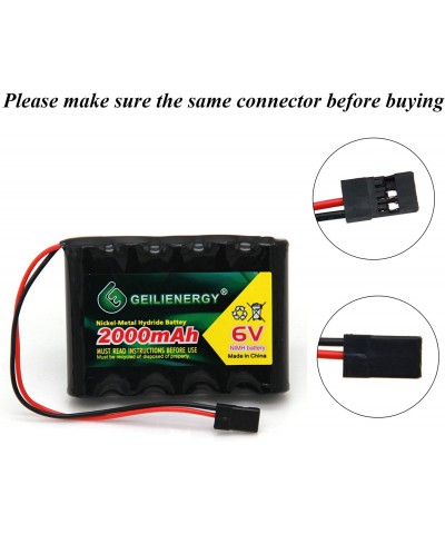 6V 2000mAh NiMH RX Battery Packs with Hitec Connector for RC Aircrafts and Walking Robot Rechargeable (2 Pack) $39.18 Hobby R...