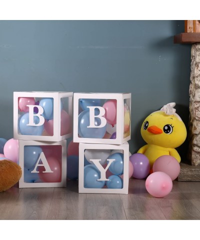 Baby Boxes with Letters for Baby Shower Clear Baby Shower Decorations Ballon Baby Blocks Baby Shower Birthday Party Gender Re...