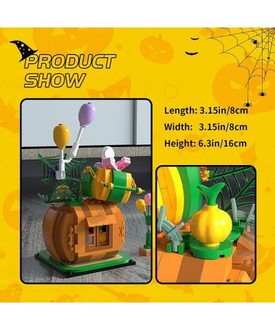 Halloween Pumpkin Cabin Building Toys 335 PCS Compatible with Lego Halloween Set Cute Building Kit Gifts for Kids Boys Girls ...