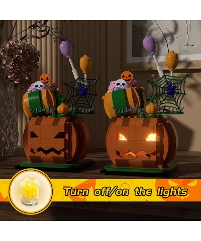 Halloween Pumpkin Cabin Building Toys 335 PCS Compatible with Lego Halloween Set Cute Building Kit Gifts for Kids Boys Girls ...