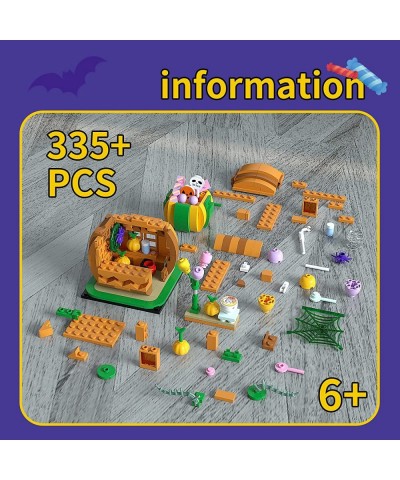 Halloween Pumpkin Cabin Building Toys 335 PCS Compatible with Lego Halloween Set Cute Building Kit Gifts for Kids Boys Girls ...