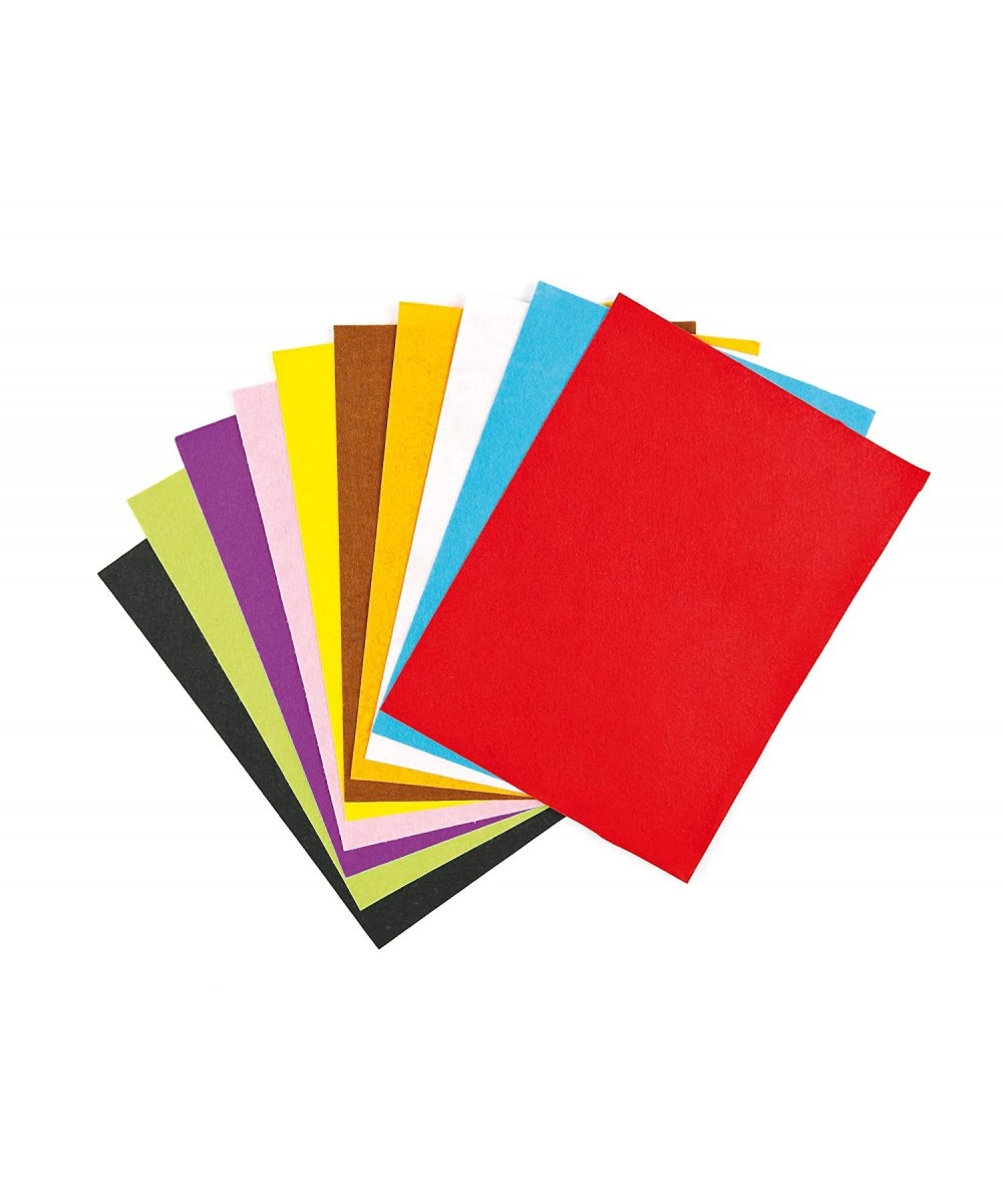 EV4092 Felt Sheets Value - Pack - Pack of 15 Class Pack of Craft Pages for Kids Arts and Craft Activities Great for Cutting G...