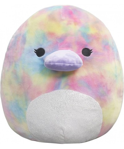 14-Inch Rainbow Tie-Dye Platypus with White Belly Plush - Add Brindall to Your Squad Ultrasoft Stuffed Animal Large Plush Toy...