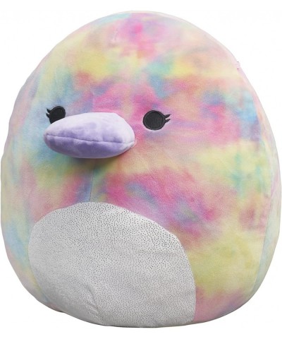 14-Inch Rainbow Tie-Dye Platypus with White Belly Plush - Add Brindall to Your Squad Ultrasoft Stuffed Animal Large Plush Toy...