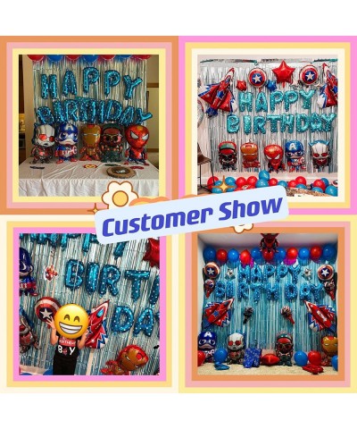 Superhero Birthday party supplies Superhero Theme Balloons set including 65 Pcs with Air Pump and superhero masks $42.00 Kids...