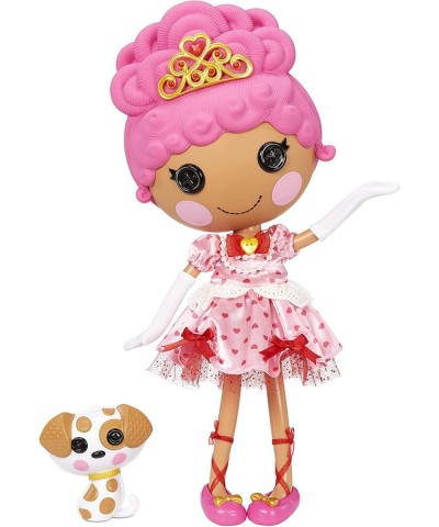 Sew Royal Princess Party- 4 Dolls + 3 Pets Including Crumpet & Teacup Hearts (Large+Little+Minis) Tiara with Reusable Castle ...