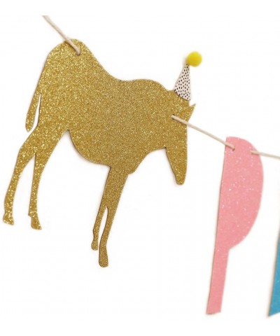 Party Animal Birthday Banner for Baby - Zoo Party Decor Circus Party Decor for Baby Showers Glittering Photo Props Jungle Saf...