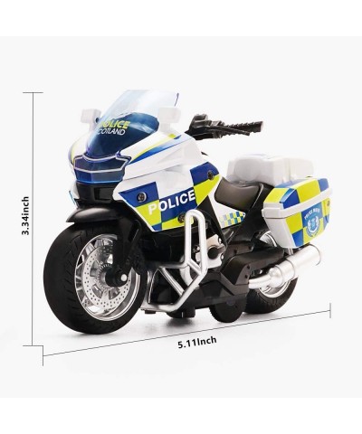 Die Cast Toy Motorcycle Model - Pull Back Vehicles with Sounds and Lights Motorcycle Toys for Kids 3-9 for Youngsters who are...