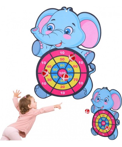 Cartoon Elephant Darts Target Set 3 Sticky Balls Darts Board Set with Hook Suitable for Indoor and Outdoor Sports Parent-Chil...