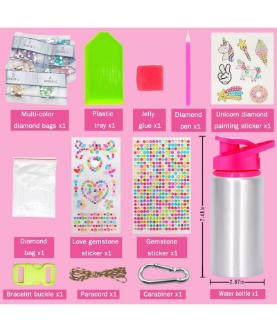 Decorate Your Own Water Bottle for Girls Ages 4 5 6 7 8 9 10 11 12 Arts and Crafts for Kids DIY with Tons of Glitter Gem Diam...