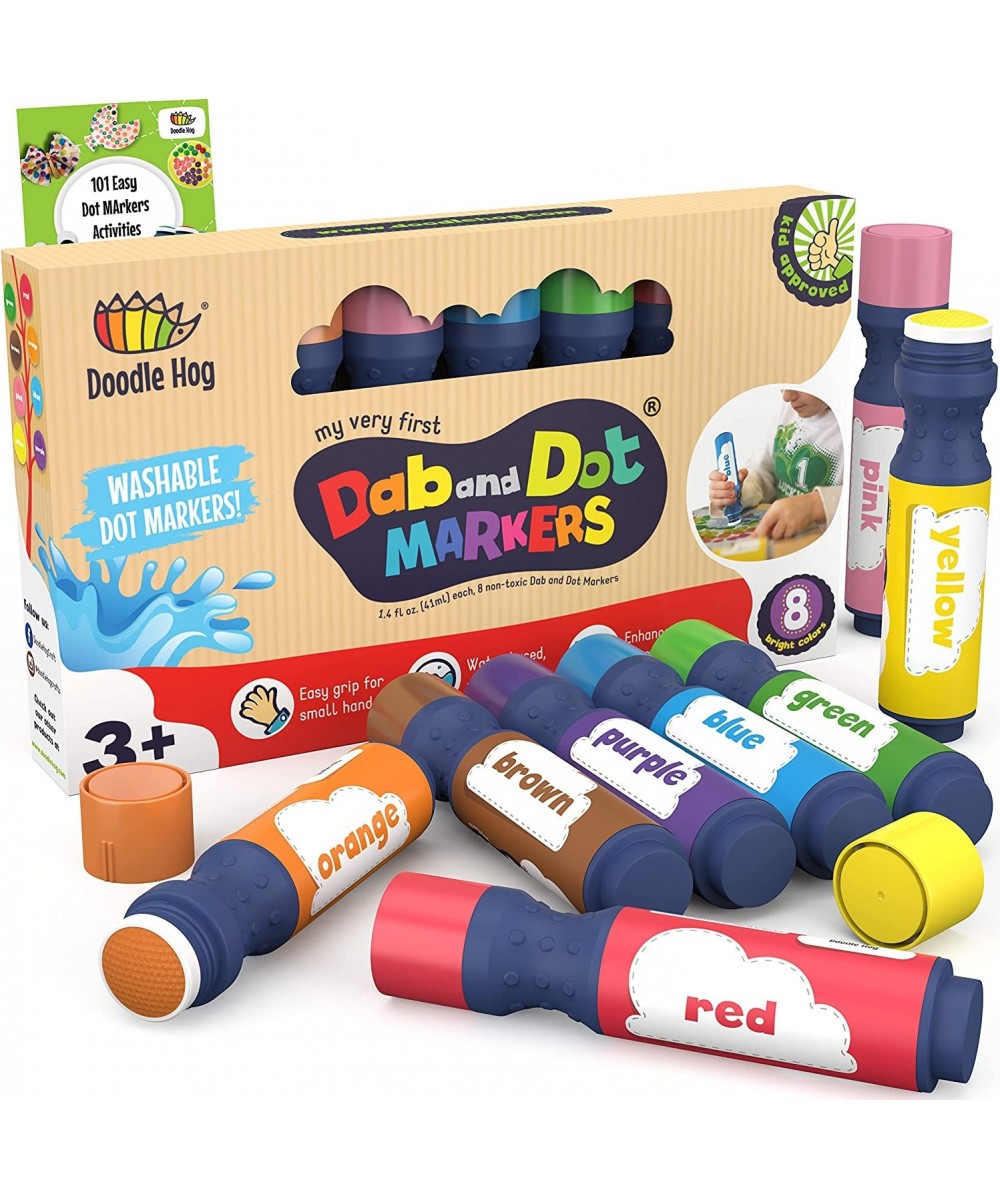 Washable 8 Colors Dab and Dot Markers for Toddlers and Kids - Non Toxic Bingo Daubers - Kids Arts and Crafts Supplies -Toddle...