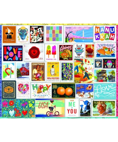 Puzzles Forever Stamps 1000 Pieces Jigsaw Puzzle $34.73 Jigsaw Puzzles