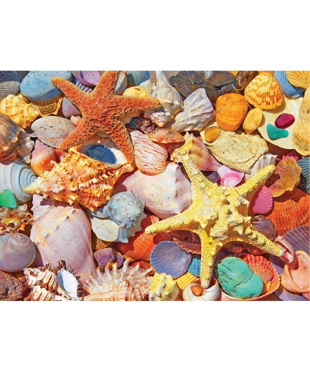 Puzzles Beach Shells - 500 Piece Jigsaw Puzzle $30.04 Jigsaw Puzzles