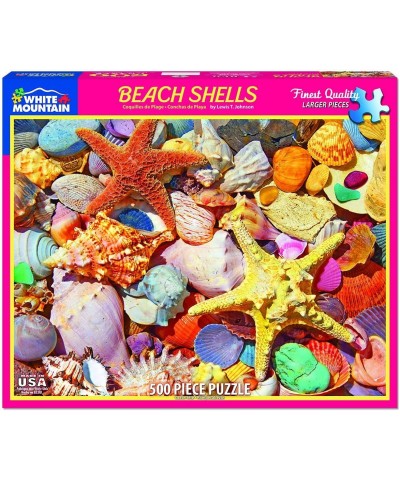 Puzzles Beach Shells - 500 Piece Jigsaw Puzzle $30.04 Jigsaw Puzzles