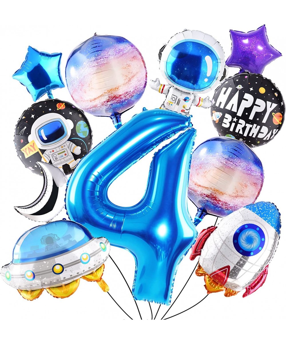 11 PCS Space theme Birthday Party Decoration Astronaut Spaceman Foil Balloons For 4th Outer Space Birthday Party Supplies (Bl...