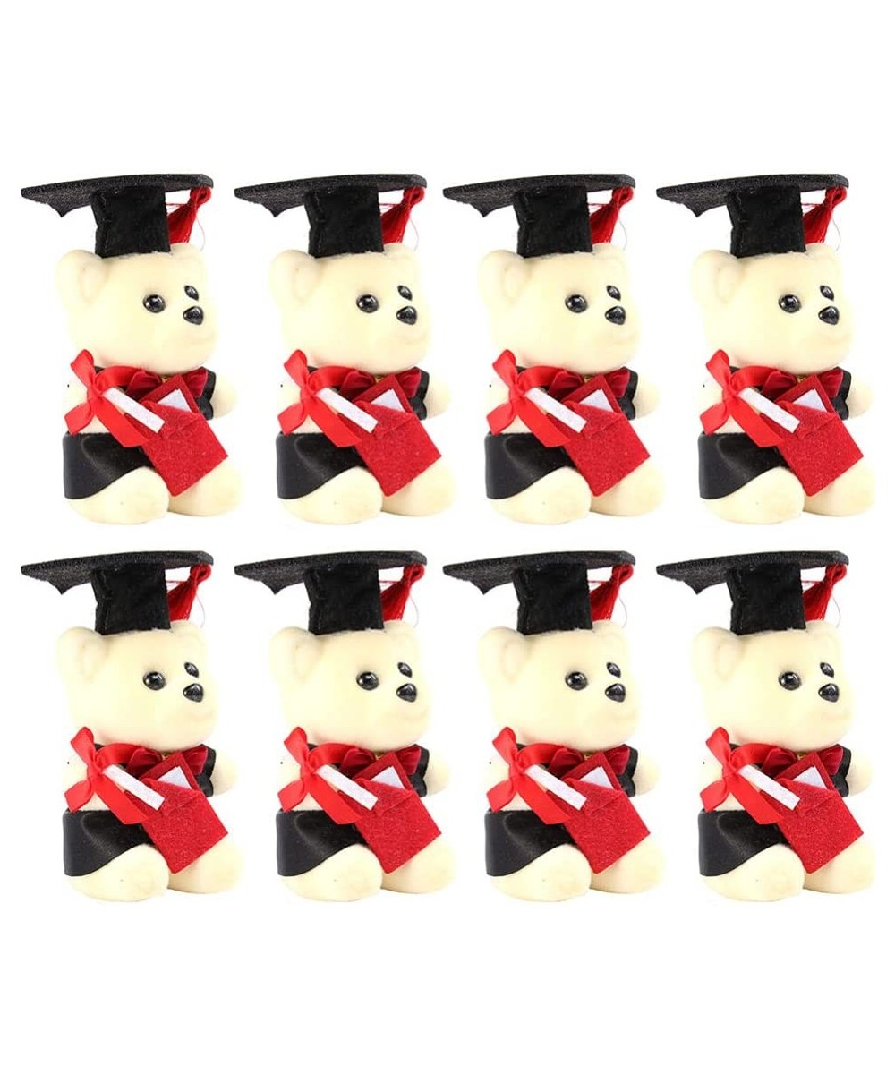 8Pcs Graduation Teddy Bear Mini Graduation Stuffed Bears Plush Bear Flower Bouquet Decorations for Graduation Party Favors Ra...