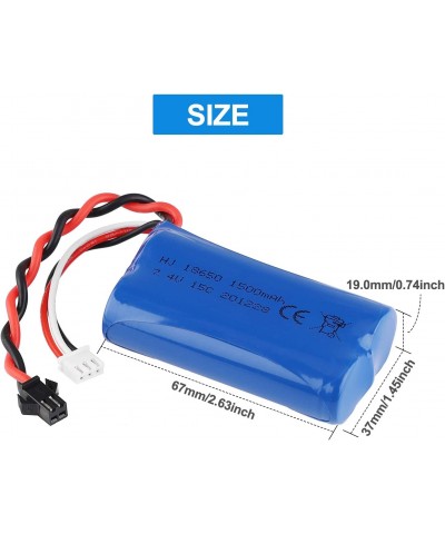 7.4V 1500mAh Li-ion Battery 15C SM Plug Rechargeable Battery with USB Charger for RC Car Boat Spare Parts Accessories $31.93 ...