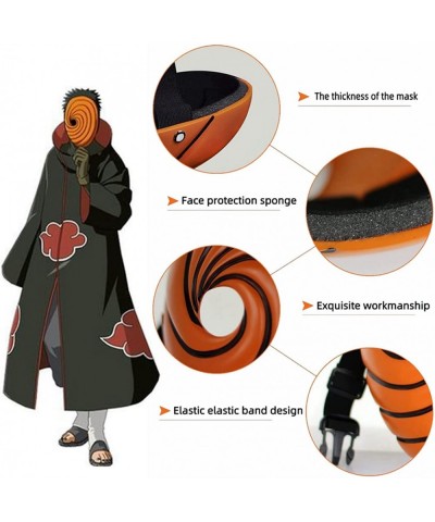 Obito Mask Cosplay Japanese Anime Resin Full Face Mask Halloween Carnival Costume Prop for Aldult Kids $34.60 Kids' Dress-Up ...