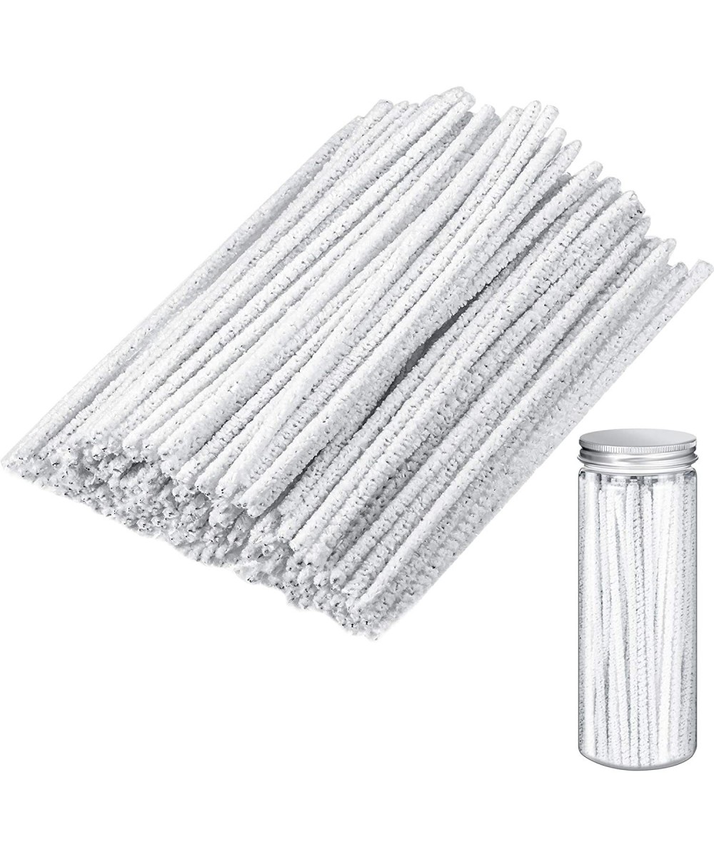 150 Pieces 6 Inch-Long Soft Pipe Cleaners Long Chenille Stems Twistable Pipe Cleaners with Storage Box for Removing Dirty Cle...