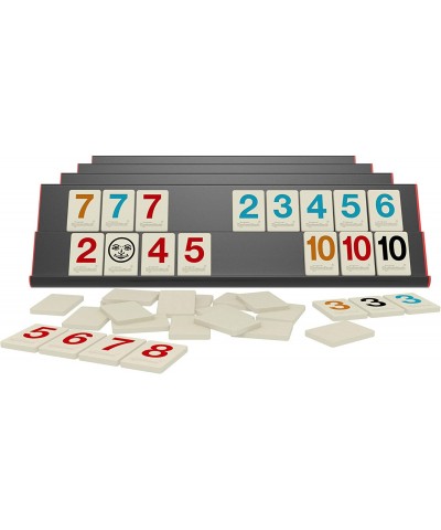 Rummikub Premium Edition - Features Racks - Large Number Engraved Tiles and a Storage Bag for The Ultimate Rummikub Experienc...