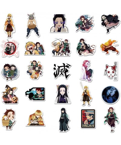 50PCS Mixed Different Kimetsu no Yaiba Stickers Anime Cartoon Demon Slayer Sticker for Kids Laptop Skateboard Toy Stickers (K...