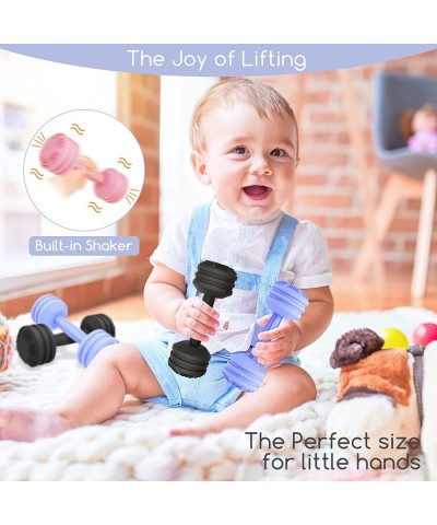 Baby Dumbbell Toys Baby Teething Toys Baby Toys 0-6 Months Baby Rattles for Babies 0-6 Months Baby Essentials Shark 'N Rock I...