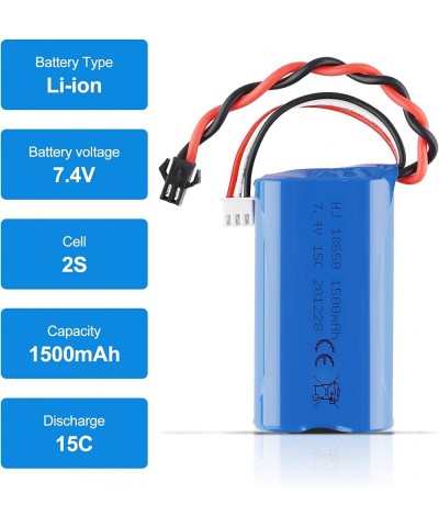 7.4V 1500mAh Li-ion Battery 15C SM Plug Rechargeable Battery with USB Charger for RC Car Boat Spare Parts Accessories $31.93 ...