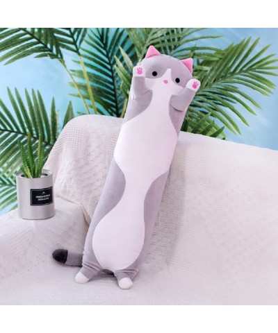 Cute Plush Cat Doll Cartoon Soft Stuffed Cat Pillow Plush Long Throw Pillow Gift for Girlfriend $46.96 Kids' Plush Toy Pillows