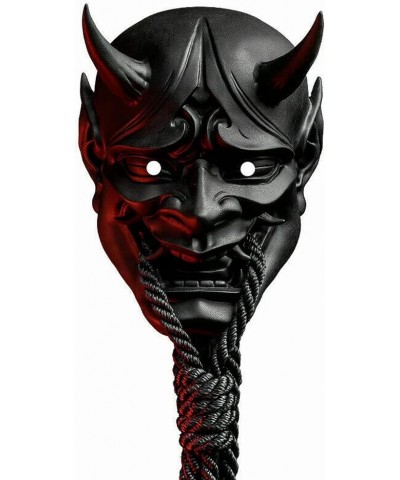 Japanese Sealed Prajna Mask Halloween Devil Hannya FaceshellKabuki Demon Samurai (Black) $40.69 Kids' Dress-Up Accessories