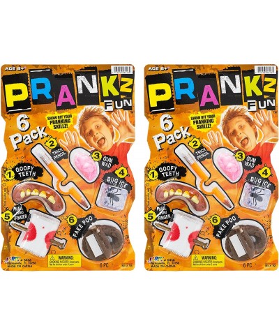 Pranks Kit for Kids Gags Toys (2 Sets) 6 Different Cool Stuff Scary Prop Set. Party Favor Bag Toy. Prankz Gaging Fun Pranking...