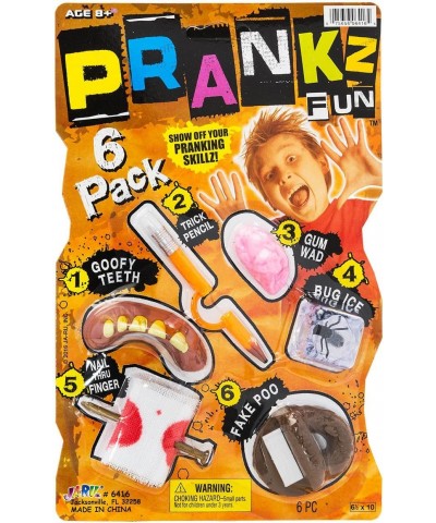 Pranks Kit for Kids Gags Toys (2 Sets) 6 Different Cool Stuff Scary Prop Set. Party Favor Bag Toy. Prankz Gaging Fun Pranking...