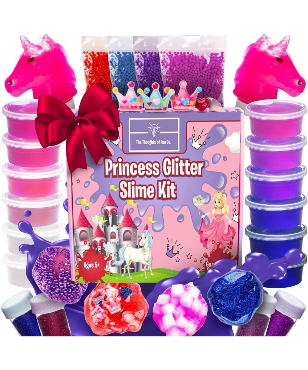 Slime Kit for Girls - Princess Unicorn Style Glow-in-The-Dark Slime Mixing Fun Ages 10-12+12 Colors - Stretchiest Slime Kit S...