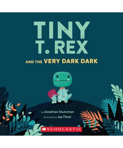 Tiny T Rex Gift Set - 2 Books The Impossible Hug and The Very Dark Dark by Jonathan Stutzman MerryMakers Plush and Mudpuppy P...