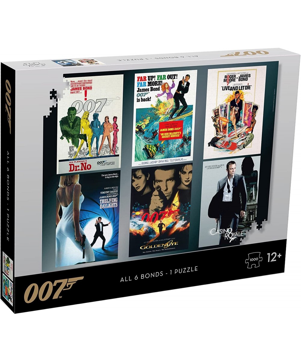 Top Trump 007 Bond All Six Bonds - One Puzzle 1000pc $33.01 Jigsaw Puzzles