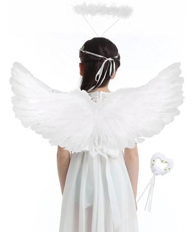 Angel Wings and Halo Magic Wand White Angel Wings Halloween Christmas Angel Costume $21.94 Kids' Costumes