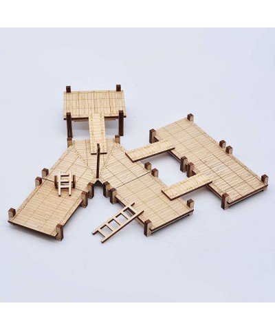 Modular Bridge Dock Walkway Expansion Set 7PCS Wood Laser Cut Dungeon Terrain for D&D Pathfinder Dungeons & Dragons and Other...