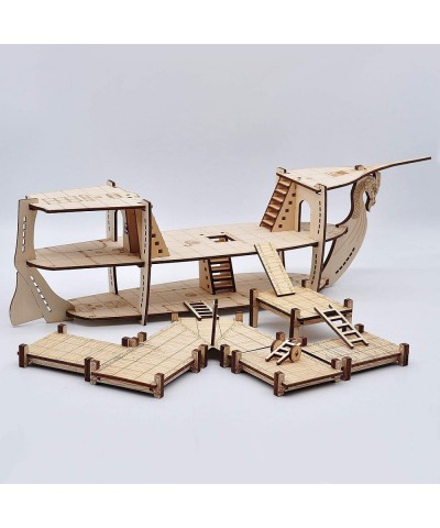 Modular Bridge Dock Walkway Expansion Set 7PCS Wood Laser Cut Dungeon Terrain for D&D Pathfinder Dungeons & Dragons and Other...