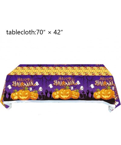 1pcs Halloween Party Tablecloth Halloween Table Cover Party Supplies Decorations 70 inches x 42 inches for Halloween Party Su...