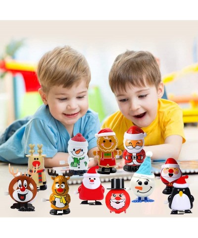 Christmas Wind Up Toys for Kids 12 Pcs Fun Little Toys Assorted Jumping Walking Toy Clockwork Toys Hopping Novelty Toys for B...