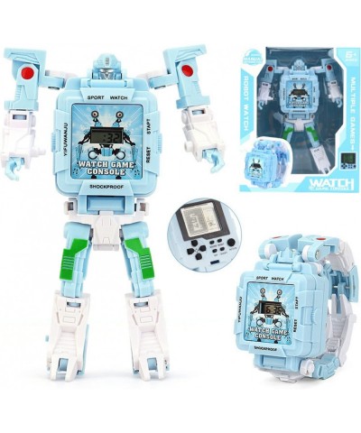 Multifunctional Transformer Watch Robot Toys Deformed Electronic Watch Toys for Kids Boys Girls Age 4 5 6 7 8 9 10 11 12 (Blu...