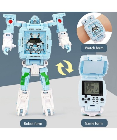 Multifunctional Transformer Watch Robot Toys Deformed Electronic Watch Toys for Kids Boys Girls Age 4 5 6 7 8 9 10 11 12 (Blu...