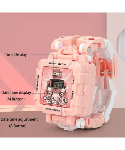 Multifunctional Transformer Watch Robot Toys Deformed Electronic Watch Toys for Kids Boys Girls Age 4 5 6 7 8 9 10 11 12 (Blu...