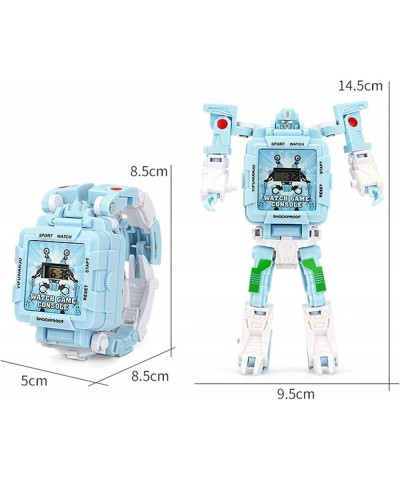 Multifunctional Transformer Watch Robot Toys Deformed Electronic Watch Toys for Kids Boys Girls Age 4 5 6 7 8 9 10 11 12 (Blu...